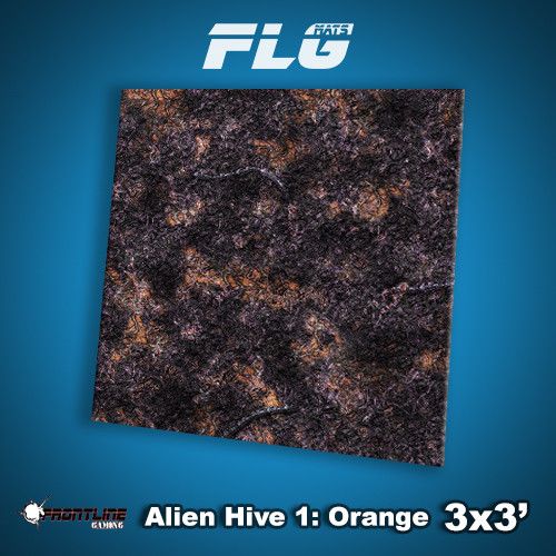 FLG Mats: Alien Hive- Orange (3x3) 