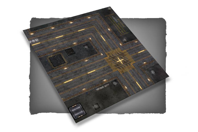 FLG Mats: Cyberpunk City 1 (4x4) 
