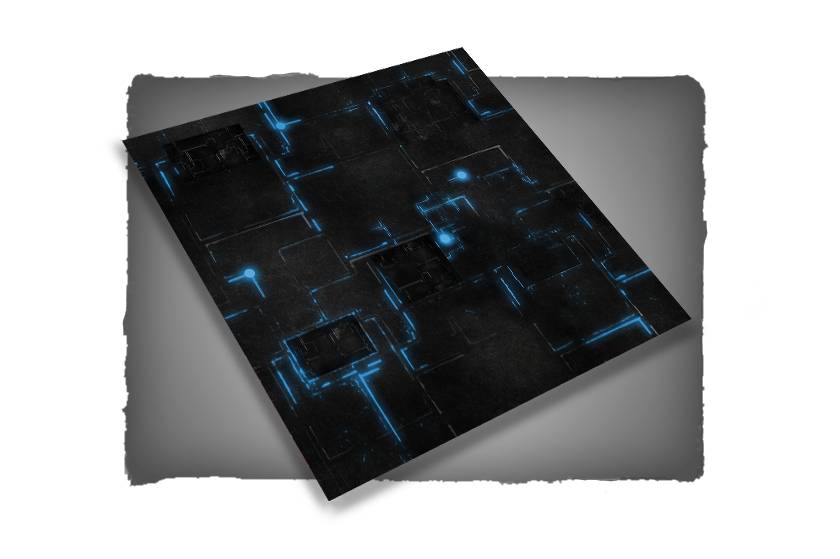 FLG Mats: Robot City 1: Blue (3x3) 