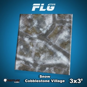 FLG Mats: Snow Cobblestone Village (3x3) 