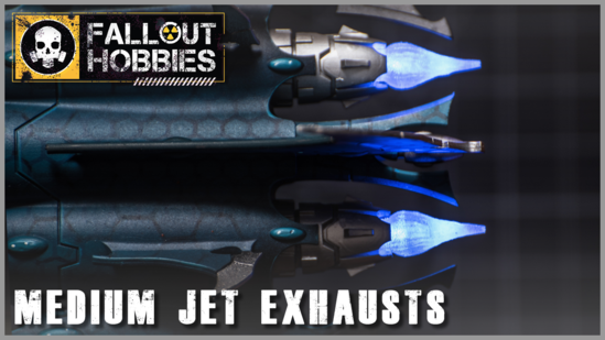 Fallout Hobbies: Medium Jet Exhaust LED Lighting Kit- Orange 