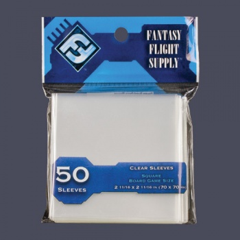 Fantasy Flight Sleeves: Light Blue Label: Square Card Game 