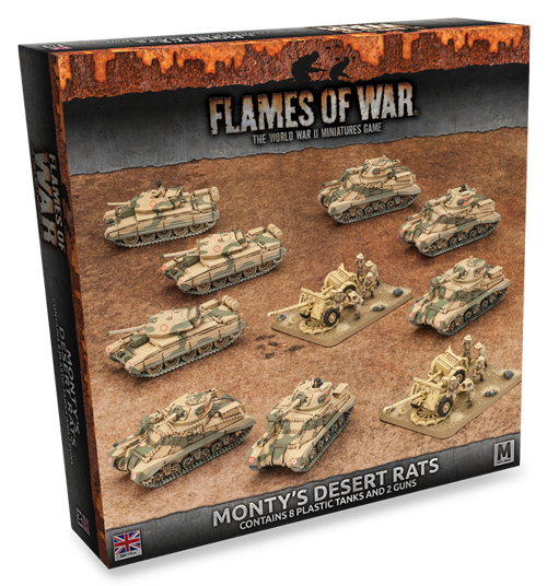 Flames of War: British: Montys Desert Rats (Plastic) 