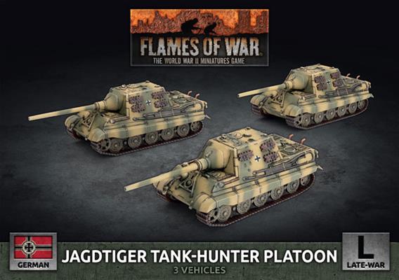 Flames of War: German: Jagdtiger Tank-Hunter Platoon (Plastic) 
