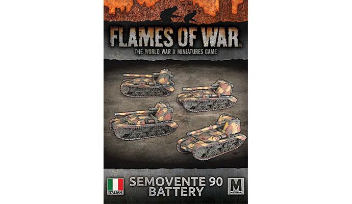 Flames of War: Italian: Semovente (90mm) Battery (x4) 