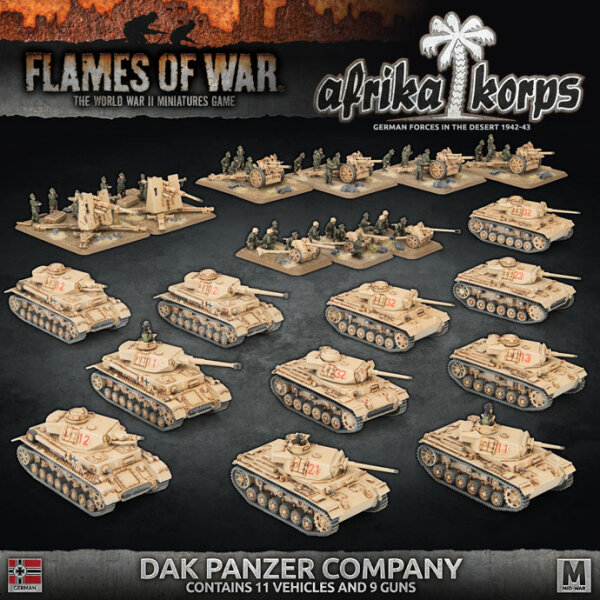 Flames of War: Mid War: German Afrika Korps Army: Dak Panzer Company 