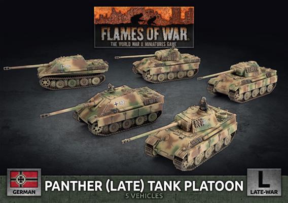 Flames of War: Panther (Late) Tank Platoon (5x Plastic) (German) 
