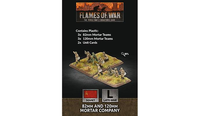 Flames of War: Soviet: 82mm and 120mm Mortar Company (Plastic) 