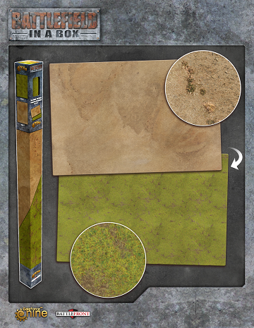 Battlefield in a Box: Game Mat: Desert / Grass 
