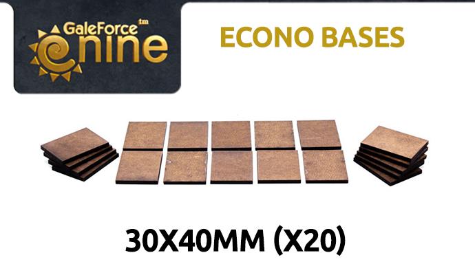 Gale Force Nine: Econo Bases: 30x40mm (20) 