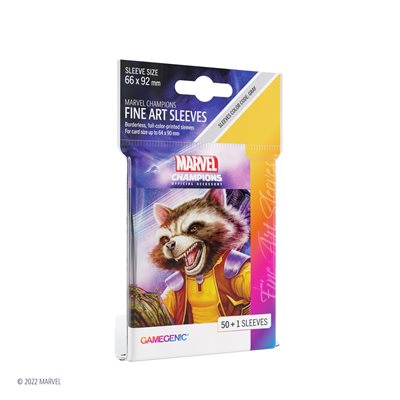 Gamegenic: Fine Art Sleeves: Marvel Champions: Rocket Raccoon 
