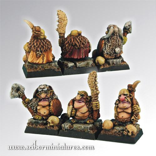 Scibor Monstrous Miniatures: Goblin Warriors set #1 (3) 