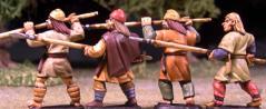Gripping Beast 28mm Age Of Arthur: Early Saxons (4th, 5th, 6th centuries)- Ceorls Thrusting (4) 
