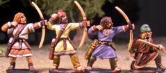 Gripping Beast 28mm Age Of Arthur: Early Saxons (4th, 5th, 6th centuries)- Skirmishers with Bows (4) 