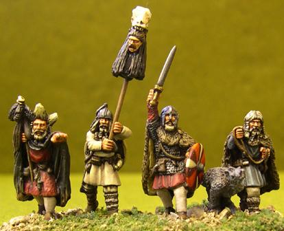 Gripping Beast 28mm Age Of Arthur: German Tribes- Barbarian Command (4) 