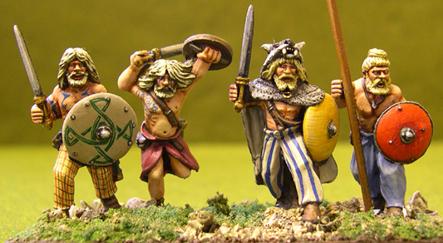 Gripping Beast 28mm Age Of Arthur: German Tribes- Fanatic Warriors (4) 