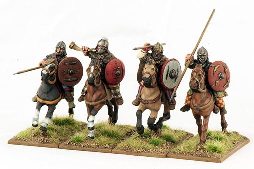 Gripping Beast 28mm Age Of Arthur: German Tribes- Mounted Command (4) 
