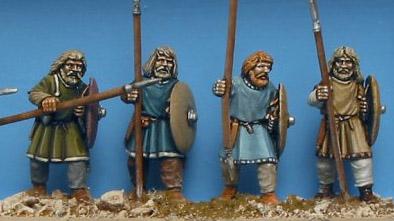 Gripping Beast 28mm Age Of Arthur: German Tribes- Unarmoured Warriors (4) 