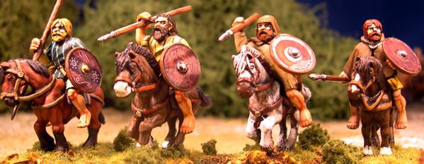 Gripping Beast 28mm Age Of Arthur: Pict- Mounted Pict Warriors (4) 