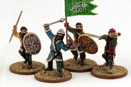 Gripping Beast 28mm Armies Of Islam: Daylami Light Infantry (Command) (4) 