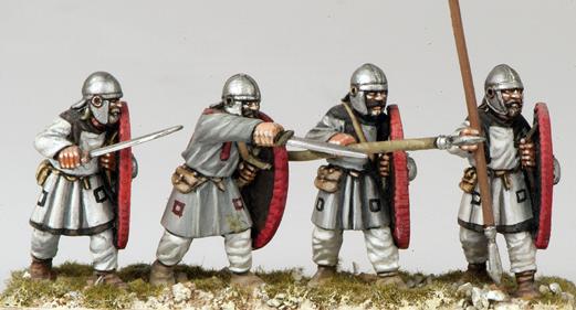 Gripping Beast 28mm Age Of Arthur: Arthurian Regular Spearmen in Helmet 