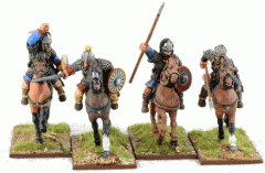 Gripping Beast 28mm Age Of Arthur: Duguth/Geoguth- Mounted Heroes (4) 
