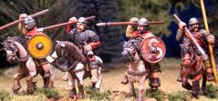 Gripping Beast 28mm Age Of Arthur: Mounted Teulu Command (4) 