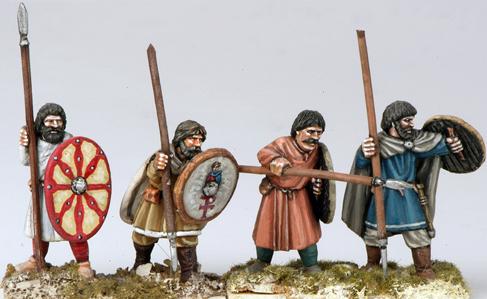 Gripping Beast 28mm Age Of Arthur: Unarmoured Irregular Arthurian spearmen 