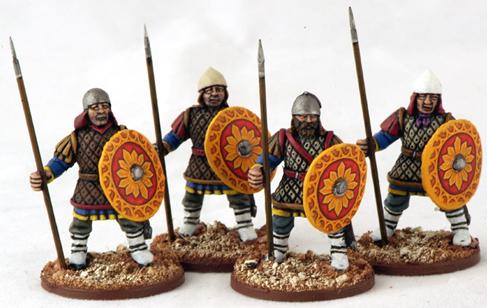 Gripping Beast 28mm Byzantine: Byzantine Infantry Standing (Quilted) (4) 