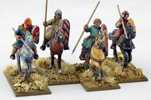 Gripping Beast 28mm Early Crusade: Mounted Sergeants #2 (4) 