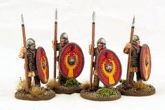 Gripping Beast 28mm Historical: Late Roman Armoured Infantry (Helmets) (Standing) (4) 