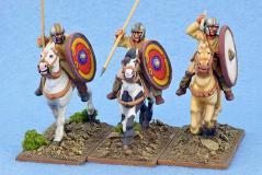 Gripping Beast 28mm Historical: Late Roman Unarmoured Cavalry (Helmets) (3) 