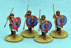 Gripping Beast 28mm Historical: Late Roman Unarmoured Infantry (Standing Ready) (4) 