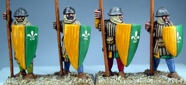 Gripping Beast 28mm Later Crusades: Frankish Foot (Spearmen) (Standing) (4) 