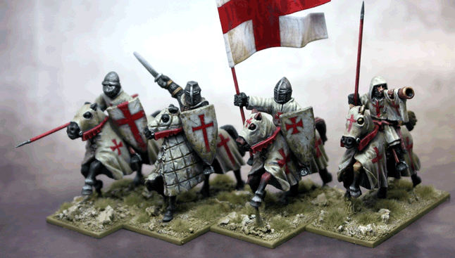 Gripping Beast 28mm Later Crusades: Military Order Command (4) 