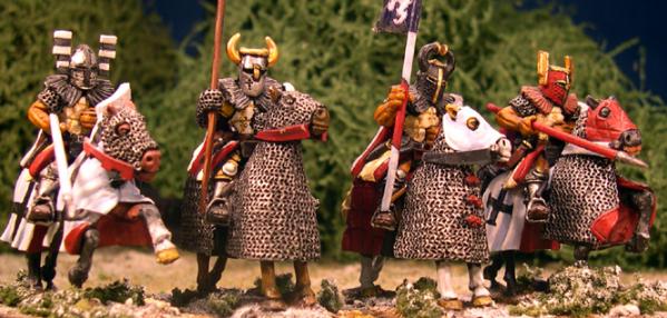 Gripping Beast 28mm Later Crusades: Mounted Teutonic Knight (Lances) (4) 