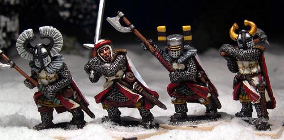 Gripping Beast 28mm Later Crusades: Teutonic Foot Knights (Great Weapons) (4) 