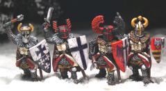 Gripping Beast 28mm Later Crusades: Teutonic Foot Knights (Hand Weapons) (4) 