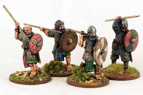 Gripping Beast 28mm Viking Age: Hiberno-Norse / Norse Gael- Norse Gael Hearthguards #2 (4) 