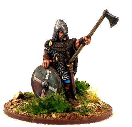 Gripping Beast 28mm Viking Age: Hiberno-Norse / Norse Gael- Norse Gael Warlord (Axe) (1) 