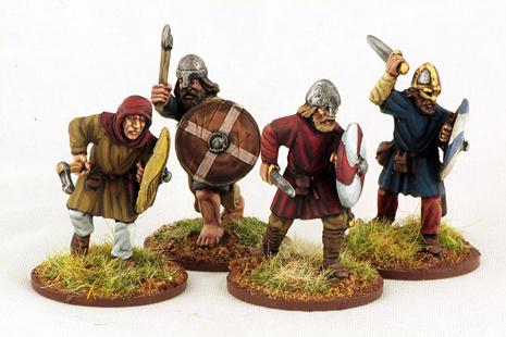 Gripping Beast 28mm Viking Age: Hiberno-Norse / Norse Gael- Norse Gael Warriors #2 (4) 