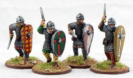 Gripping Beast 28mm Viking Age: Norman- Armoured Infantry #1 (4) 