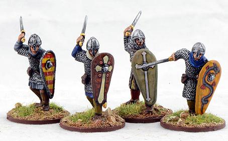 Gripping Beast 28mm Viking Age: Norman- Armoured Infantry #2 (4) 