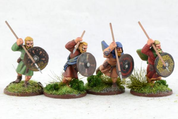 Gripping Beast 28mm Viking Age: Scottish- Ceithern Infantry (Charging) (4) 