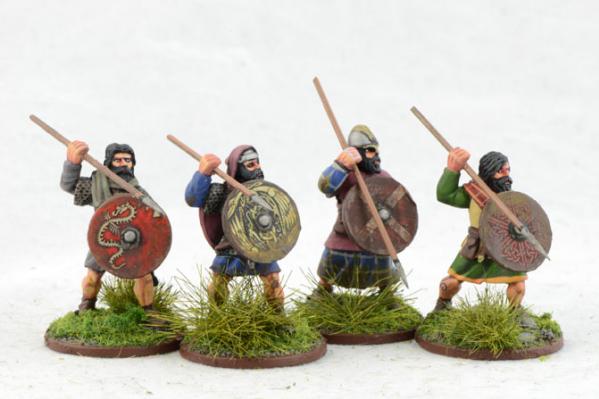 Gripping Beast 28mm Viking Age: Scottish- Infantry (Attacking) (4) 