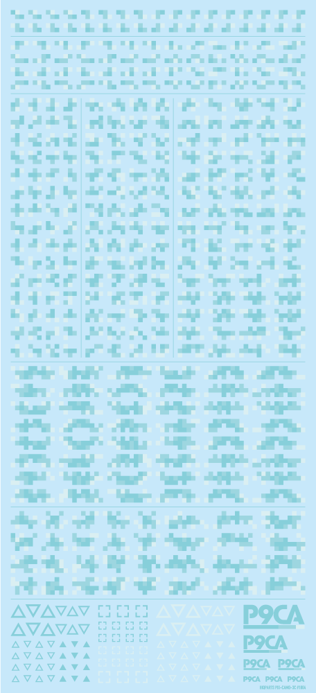 HiQ Parts: Pixel Camouflage Decal 2 - Mint 