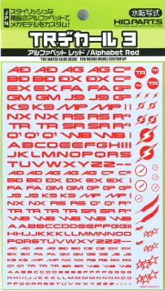 HiQ Parts: TR Decal 3 Alphabet Red 