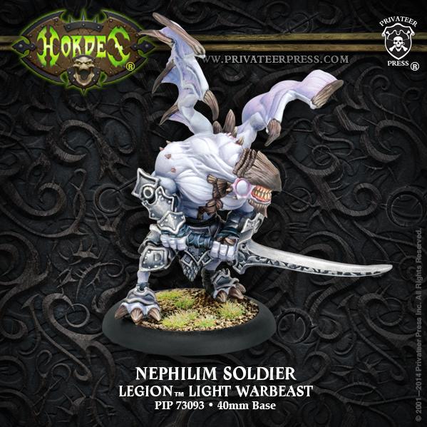 Hordes: Legion of Everblight (73093): Nephilim Soldier, Light Warbeast (Plastic) 