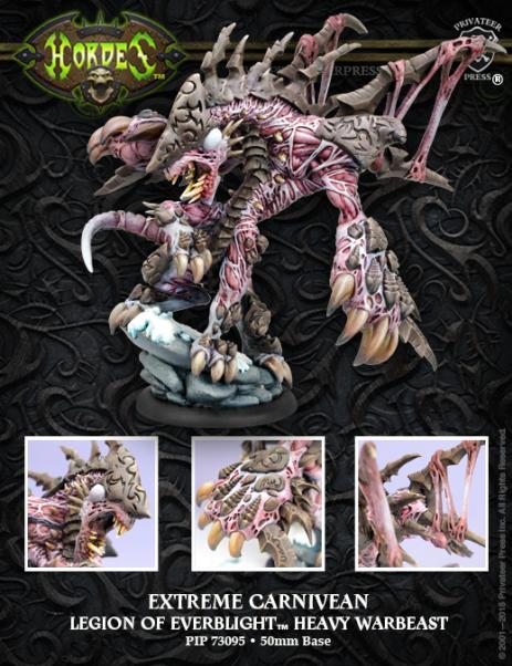 Hordes: Legion of Everblight (73095): Extreme Carnivean, Heavy Warbeast (Resin & White Metal) 