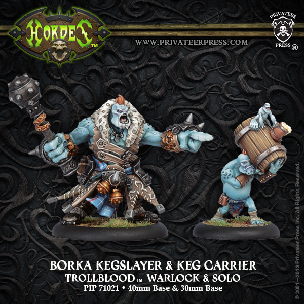 Hordes: Trollbloods (71021): Borka Kegslayer & Keg Carrier 